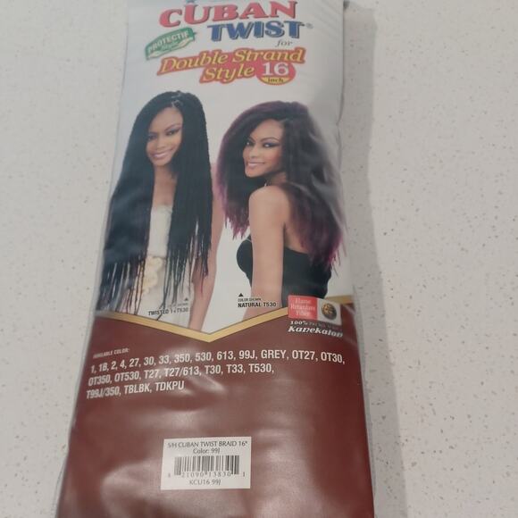 NEW NIP Equal Cuban Twist Double Strand Style 12' Color 99J - Picture 3 of 3